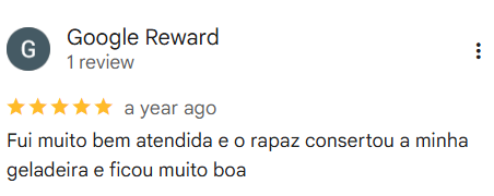 Avaliação no Google